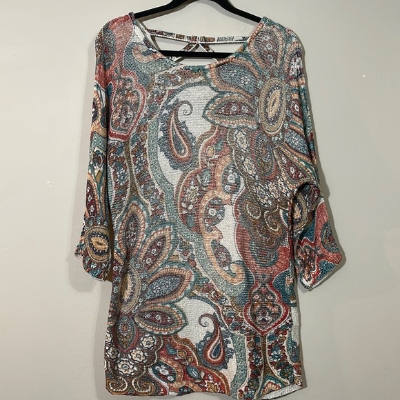 Chico's Tops - Chico’s Boho Paisley Knit Top